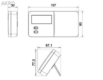 TECH T-9.2 Bezprzewodowy Tygodniowy Regul.Pokoj. B